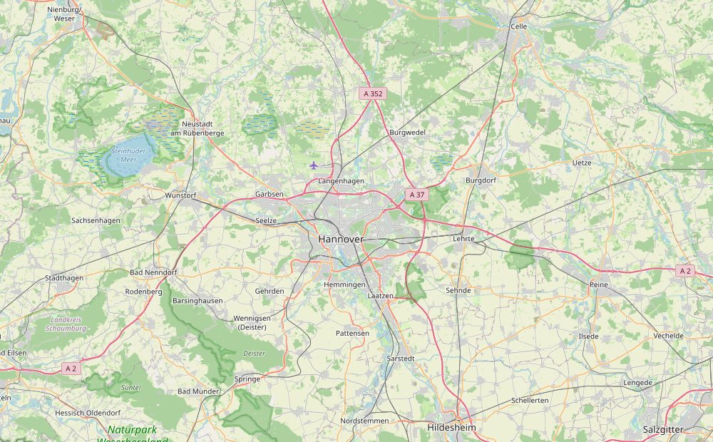 Karte: Hannover und Umgebung